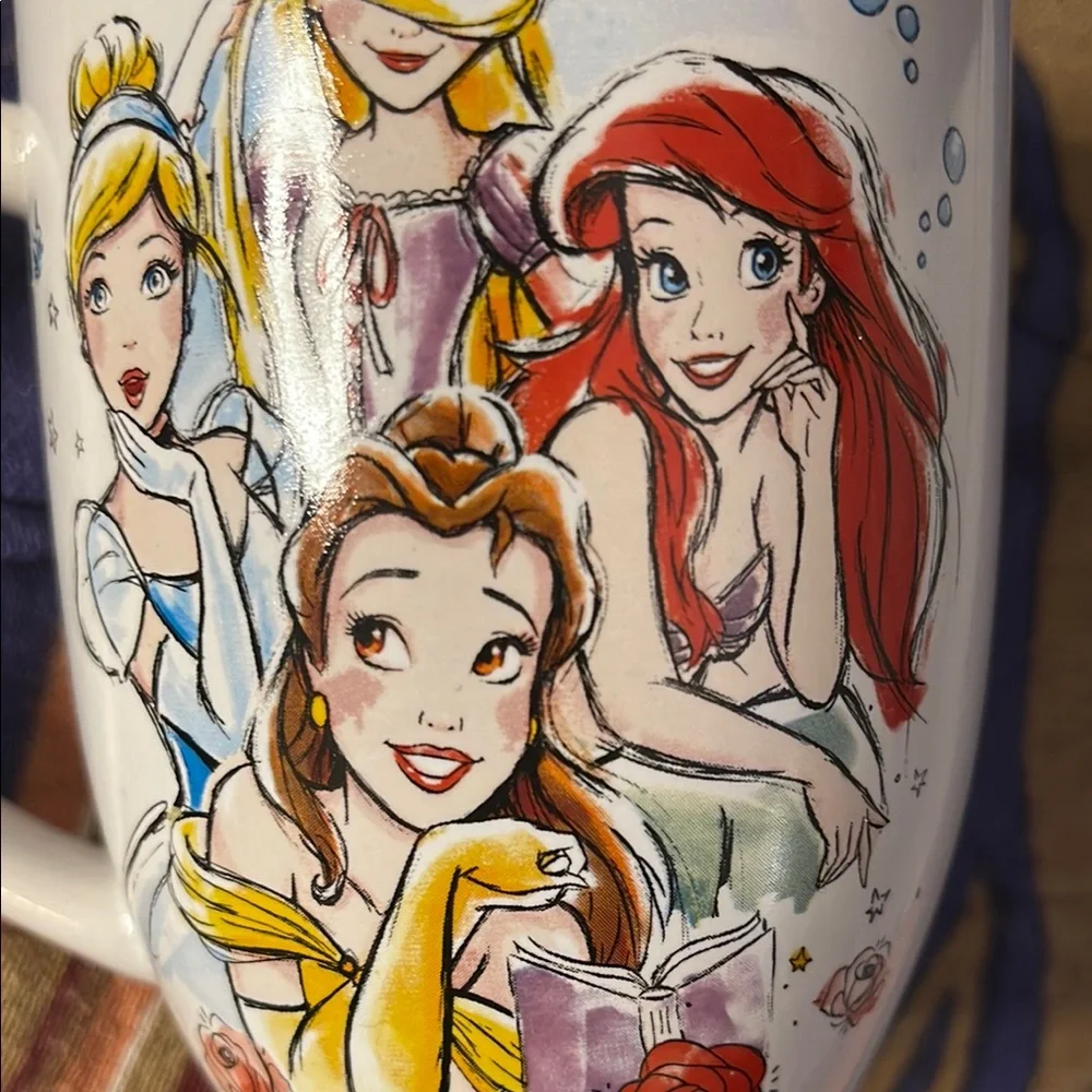 Disney Princess Mug with Colorful Illustrations NWT - Picture 2 of 6